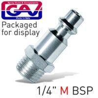 QUICK COUPLER/INSERTS1/4'M USA PACKAGED