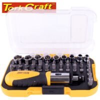 SCREWDRIVER RATCHET BIT SET 37PC