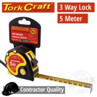 MEASURING TAPE  MULTI LOCK 5M X 19MM RUBBER CASING MATT FINISH