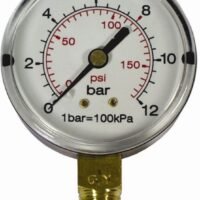 PRESS. GAUGE 63MM 1/4' BOT. FIT 0-16BAR 0-1600KPA