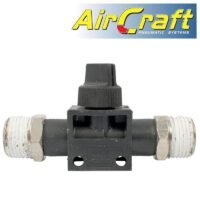 PU HOSE FITTING VALVE 3/8'M X 3/8'M