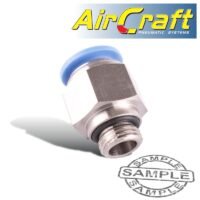 PU FITTING STR. STUD W/O-RING 12MM-1/4' M