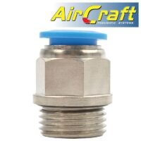 PU FITTING STR. STUD W/O-RING 12MM-1/2' M