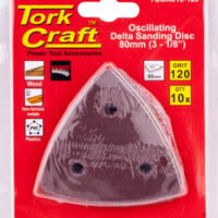 OSCILATING SANDPAPER A/O 80MM 10PC DELTA SHAPE 120GRIT