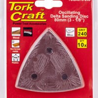OSCILATING SANDPAPER A/O 80MM 10PC DELTA SHAPE 240GRIT