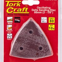 OSCILATING SANDPAPER A/O 80MM 10PC DELTA SHAPE 80GRIT