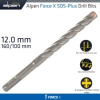FORCE X 12.0 x160/100  SDS-PLUS DRILL BIT X4 CUTTING EDGES - BULK