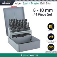 ALPEN SPRINT MASTER 41 PCS SET KM41  6.0 - 10 x 0.1MM METAL CASE