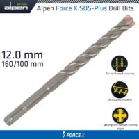 FORCE X 12.0 x 160/100  SDS-PLUS DRILL BIT X4 CUTTING EDGES