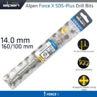 FORCE X 14.0 x 160/100  SDS-PLUS DRILL BIT X4 CUTTING EDGES