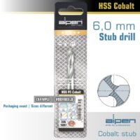COBALT DRILL BIT SHORT POUCH 6.0MM